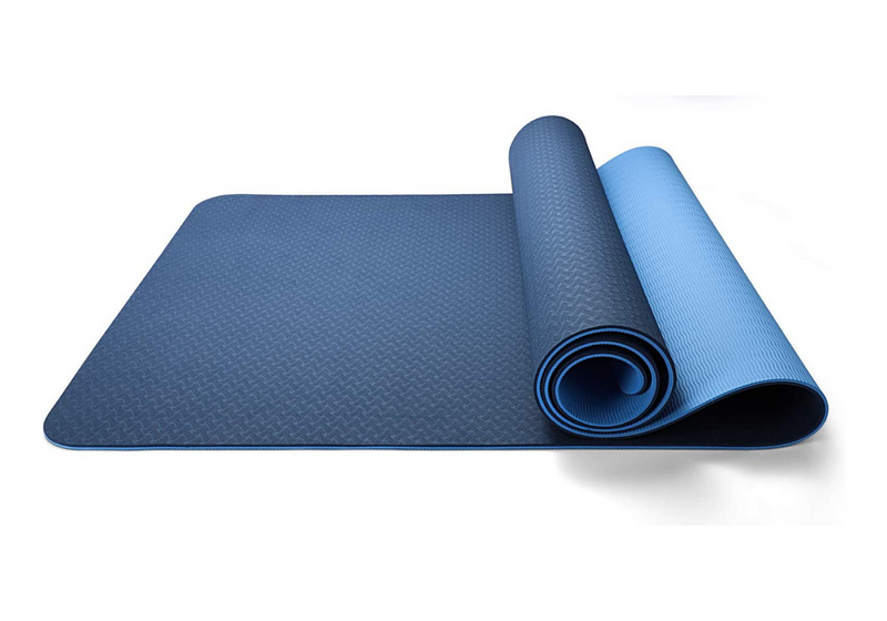 Eco Friendly Reversible Color Yoga Mat with Carrying Strap