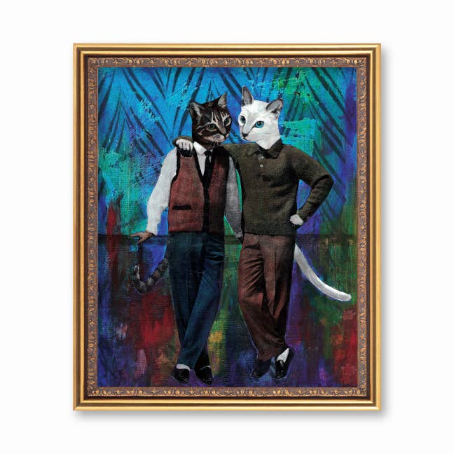 Cat Boys Art Print 8x10