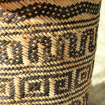 Borneo Tribal Drum Basket with Red Pom-Poms
