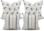 Indigo Stripes Pillow Cover