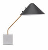 Black Steel & Marble Table Lamp
