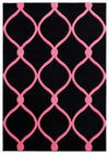 Hot Pink & Black Rug