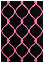 Hot Pink & Black Rug