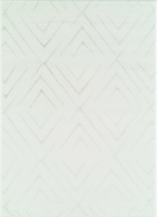 Lux White Diamond Rug