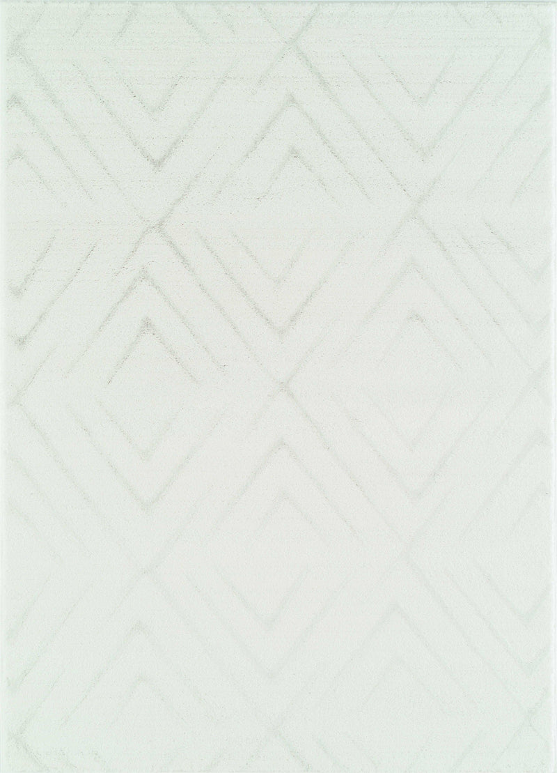 Lux White Diamond Rug
