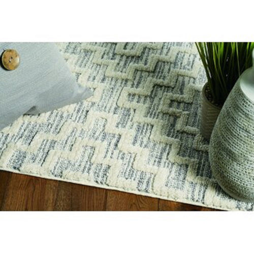 Ivory Gray Pattern Rug
