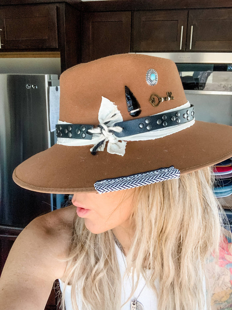 Boho Rancher Women's Hat - Brown