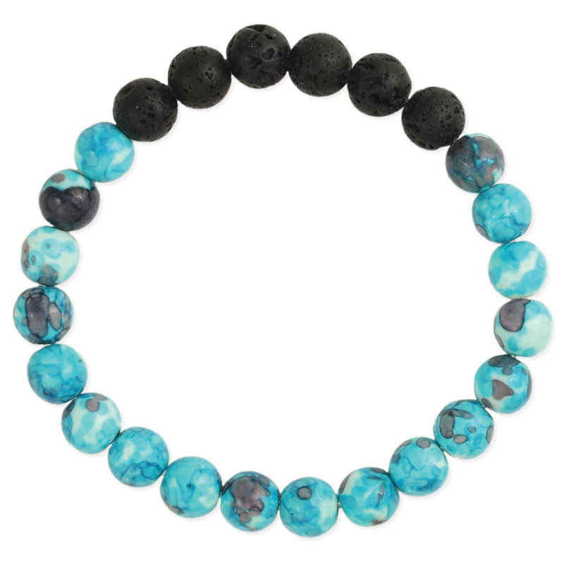 Watercolor Skies Bead Stretch Bracelet