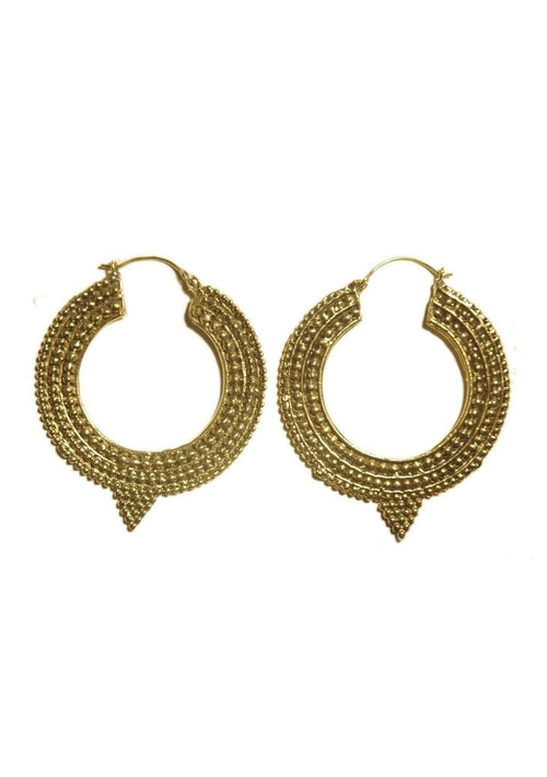 Aztec Hoop Earrings