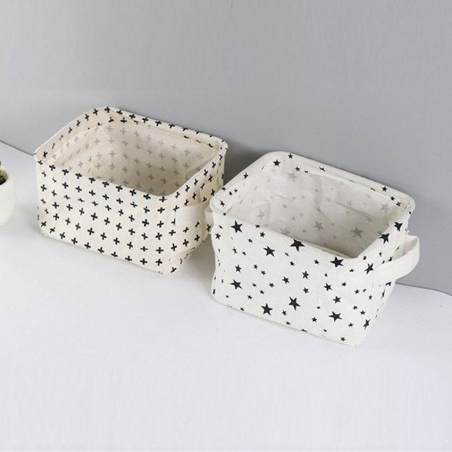 Linen Baskets in Four Prints