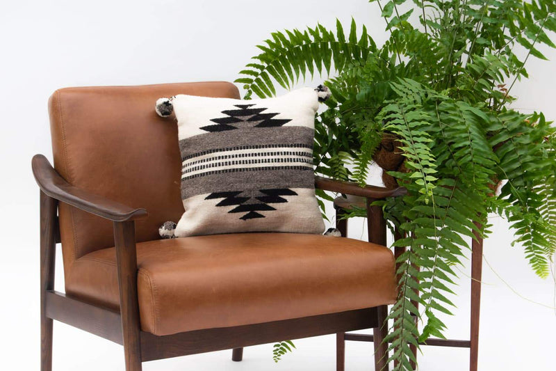 Gray Diamond Accent Pillow
