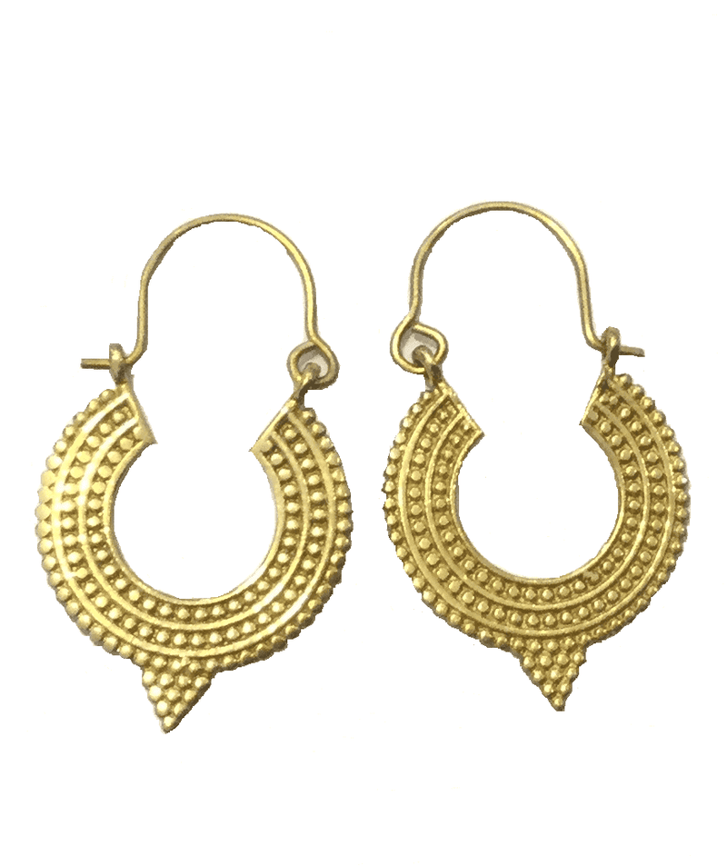 Aztec Hoop Earrings