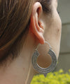 Aztec Hoop Earrings