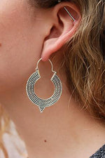 Aztec Hoop Earrings