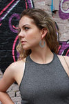 Aztec Hoop Earrings