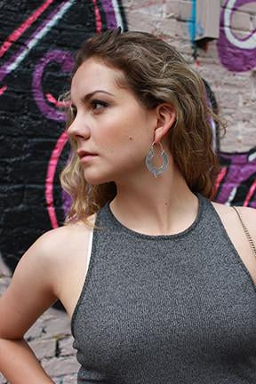 Aztec Hoop Earrings