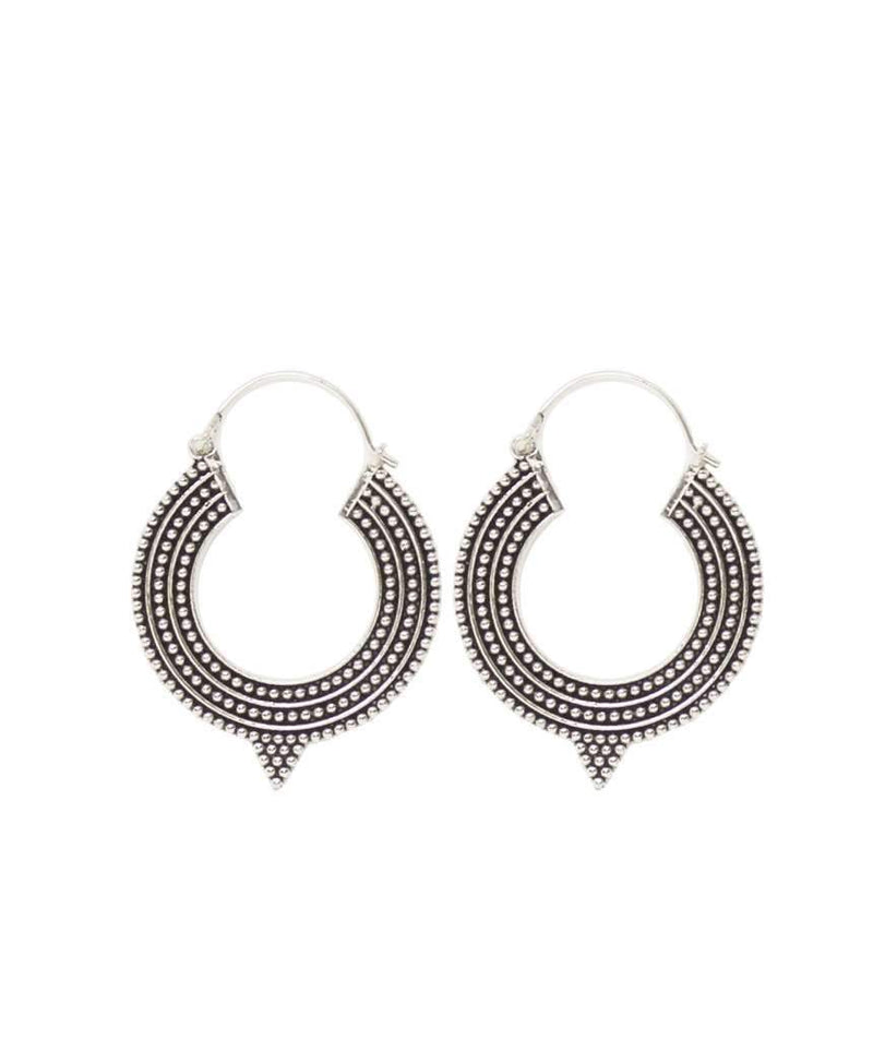 Aztec Hoop Earrings