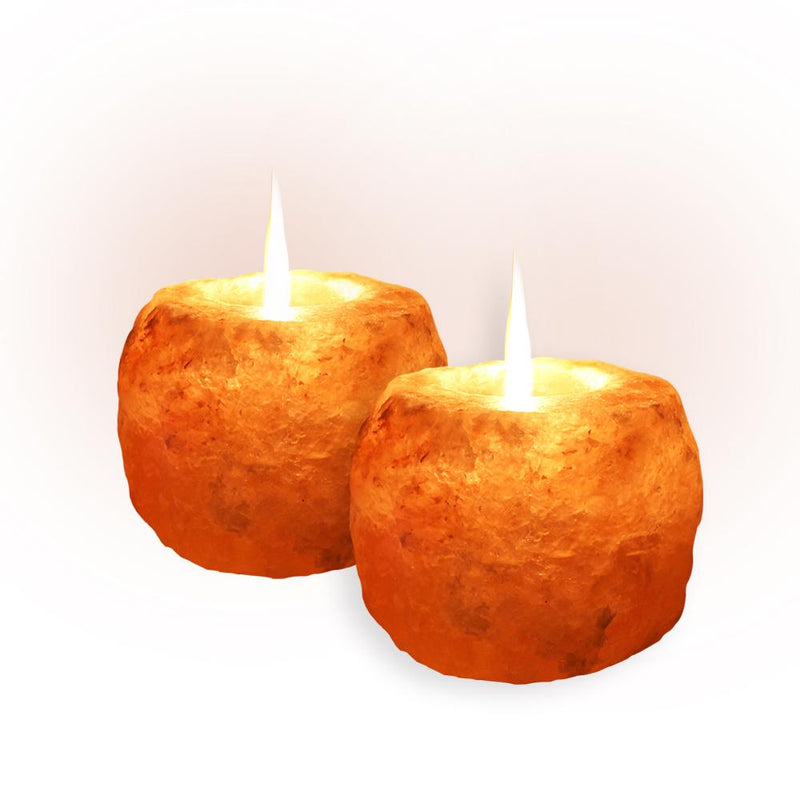 Himalayan Rock Salt Candle Holders