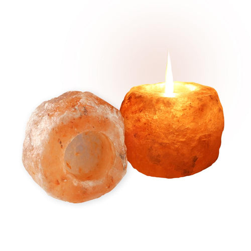 Himalayan Rock Salt Candle Holders