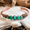 Raw Turquoise Solace Spirit Copper Bracelet
