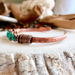 Raw Turquoise Solace Spirit Copper Bracelet