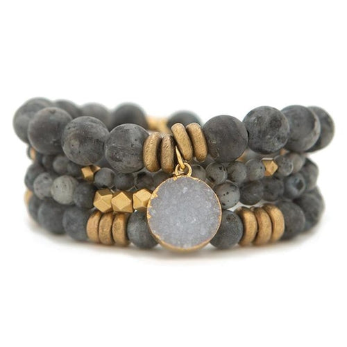 Stacked Labradorite Bracelet