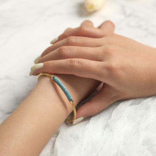 Gemstone Turquoise Bangle