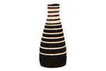 Black Striped Vase