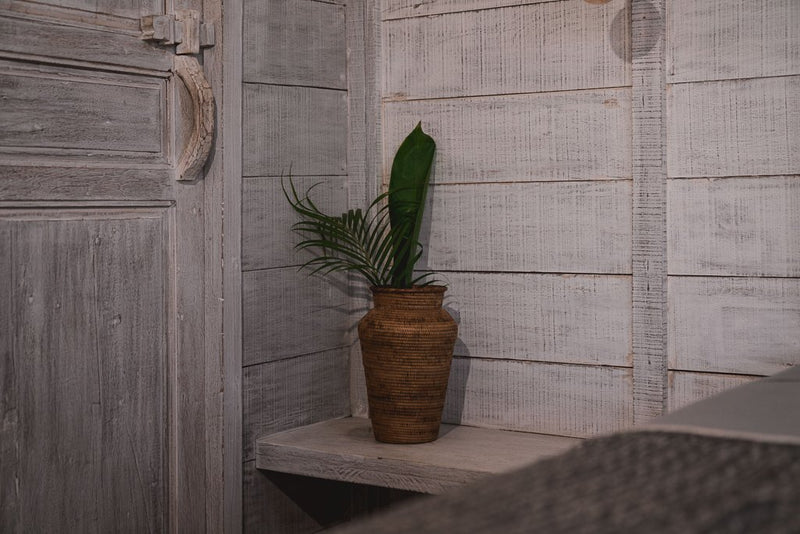 Honey Rattan Vase