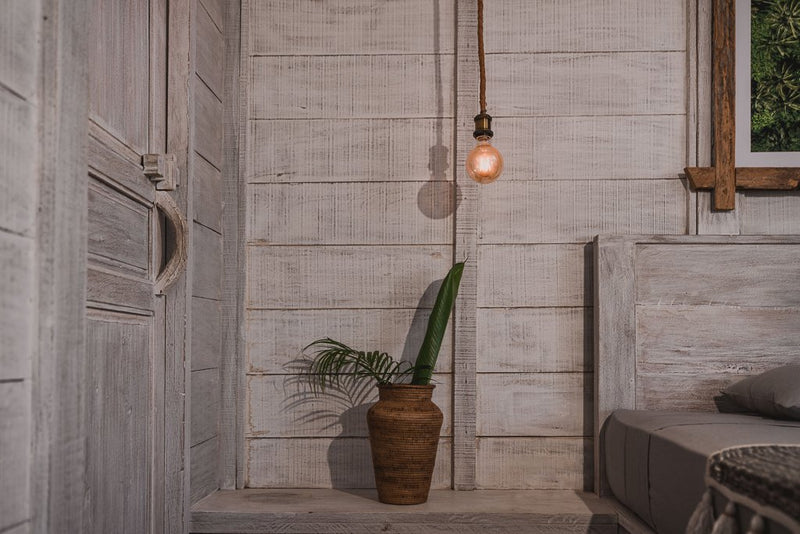 Honey Rattan Vase