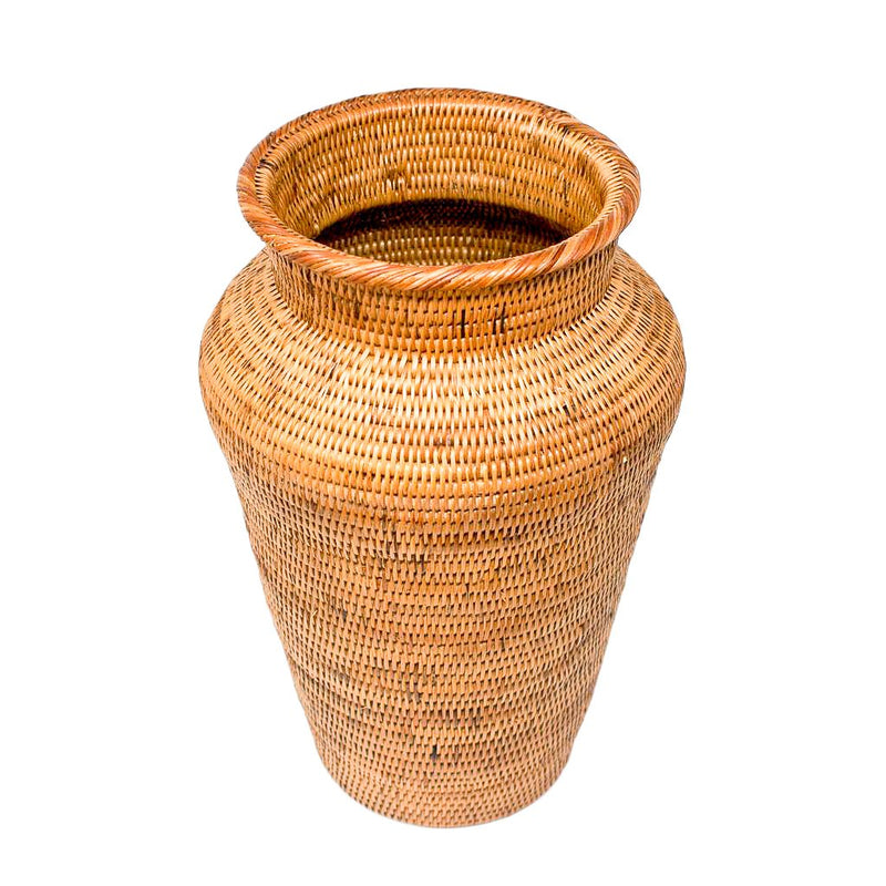 Honey Rattan Vase