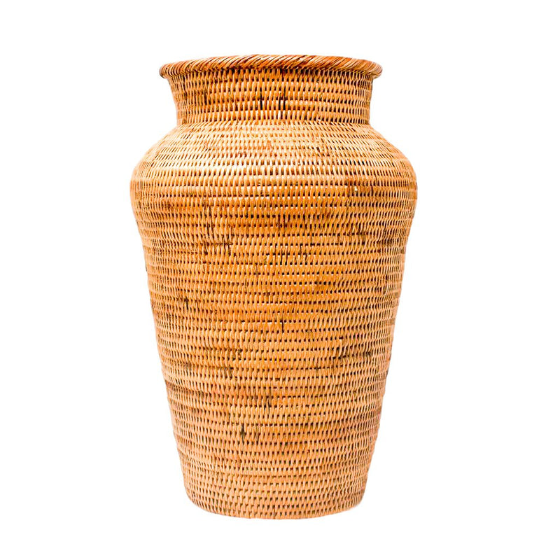 Honey Rattan Vase