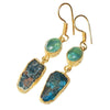 Freya Fluorite + Chalcedony Earrings