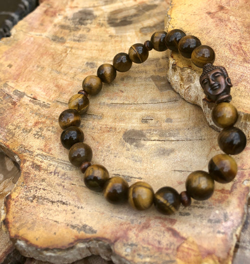 Golden Tiger Eye Buddha Bracelet