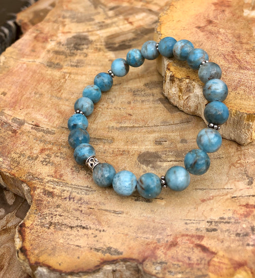 Blue Apatite Stretch Bracelet