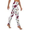 Red Floral Yoga Pants