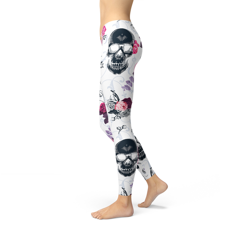 Skulls & Roses Yoga Pants