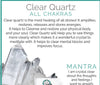 Chakra & Crystal Quartz Stretch Bracelet