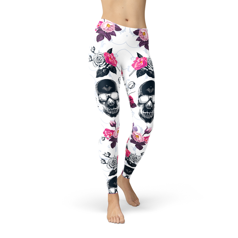 Skulls & Roses Yoga Pants