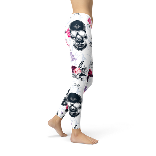 Skulls & Roses Yoga Pants