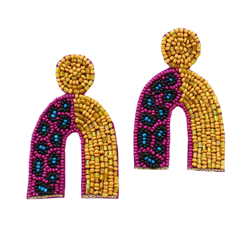 Fuchsia Cheetah Arch