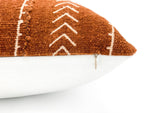 Rust Tribal Print Pillow Cover