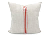 Vintage Red Stripes Pillow Cover