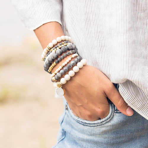 Stacked Labradorite Bracelet