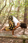 Black & Gold Elephant Yoga Pants