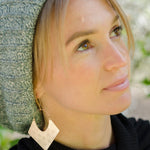 Flower of Life Brass Earrings