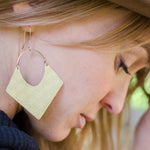 Flower of Life Brass Earrings