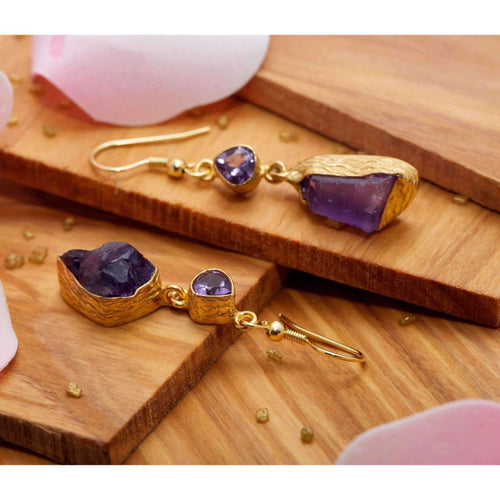 Ameena Amethyst Earrings