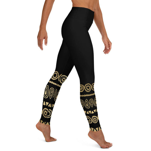 Gold Tribal Yoga Pants