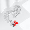 Pomegranate Seeds Bracelet with Silver Tiffany Chain